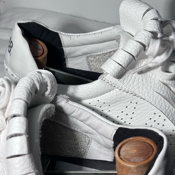 MENS P448 "Sohoer" calf leather low-top sneakers - Picture 15 of 16